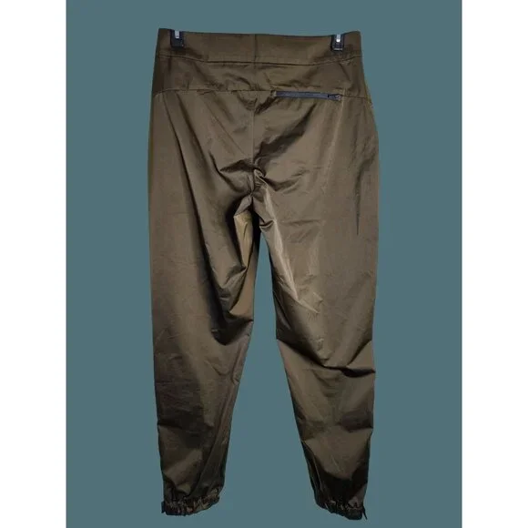 Athleta Radiant Jogger Pants Tapered Leg Zip Ankle Shiny Women Size 8 Tall - Picture 3 of 11